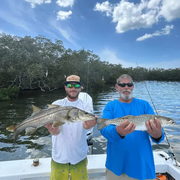 Captain running an inshore fishing charter with Anna Maria Charters